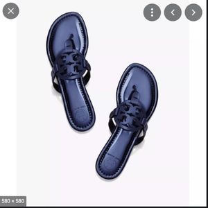 Tory Burch- Miller Sandals in Petroleo BRAND NEW